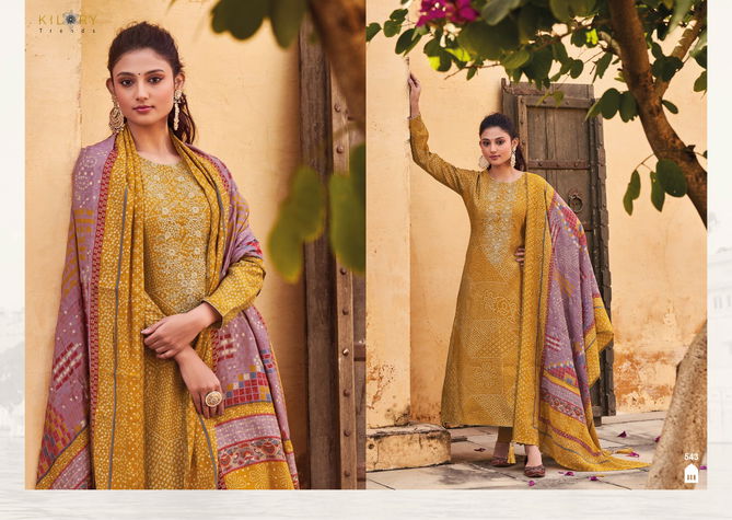 Kilory Silk Of Bandhej 541-548  Designer Salwar Suits Catalog